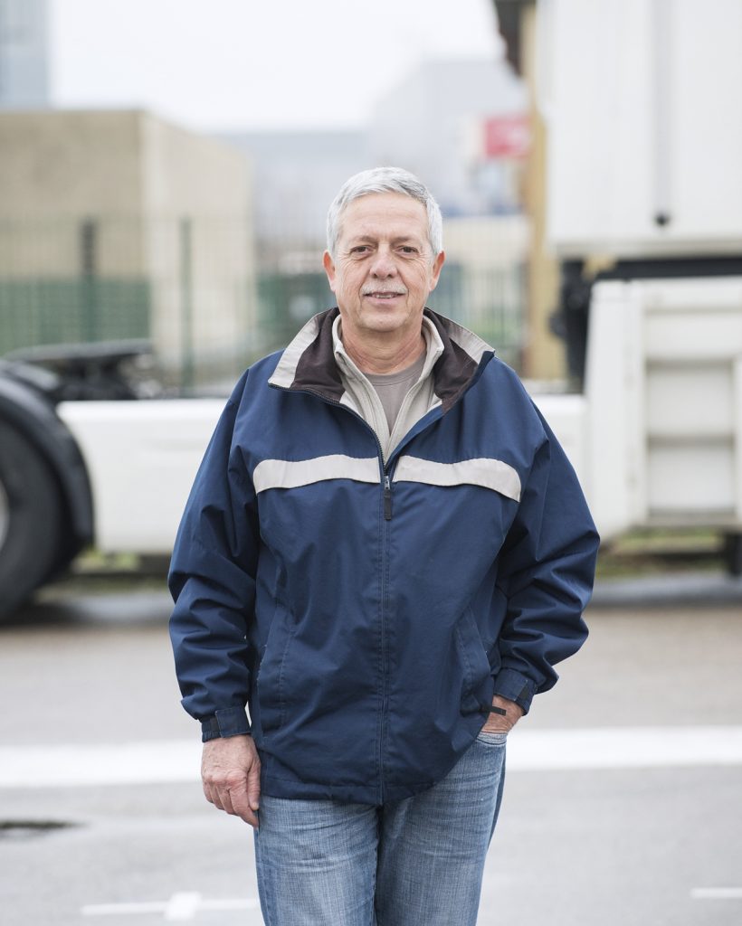 Portrait de chauffeur routier