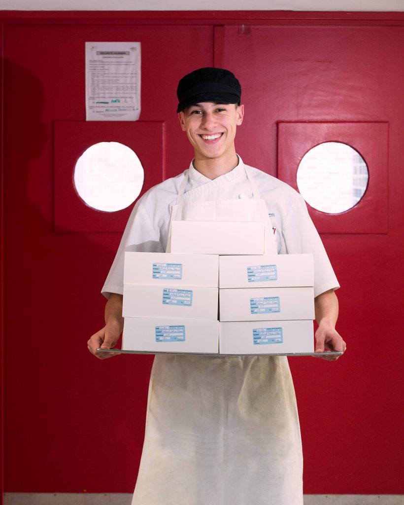 Portrait au travail, Lycée professionnel Escoffier d'Eragny sur Oise.