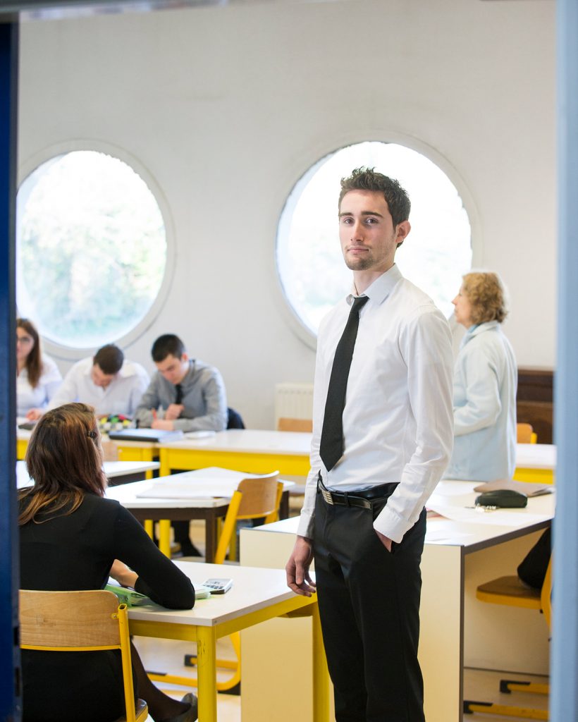 Portrait au travail, Lycée professionnel Escoffier d'Eragny sur Oise.