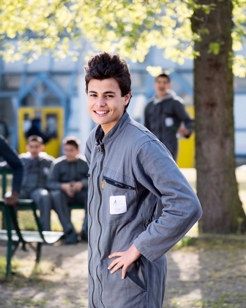 Portrait au travail, Lycée professionnel Escoffier d'Eragny sur Oise.