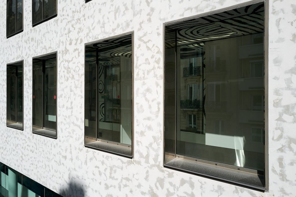 Photographie d'architecture sur le bâtiment technique du Musée du Quai Branly